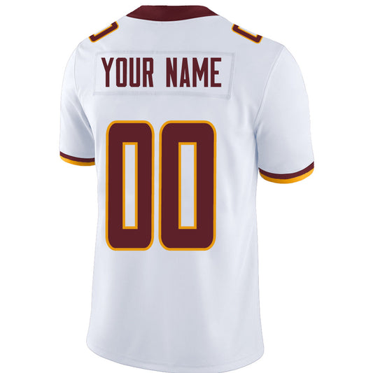 Custom W.Football Team Stitched American Football Jerseys Personalize Birthday Gifts White Jersey