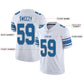 Custom D.Lions Football Jersey Team Player or Personalized Design Your Own Name for Men's Women's Youth Jerseys Blue