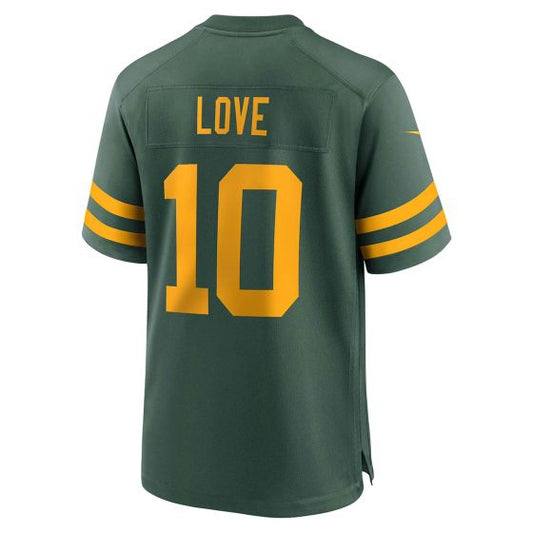 GB.Packers #10 Jordan Love Green Game Jersey Stitched American Football Jerseys