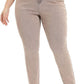 Womens Plus Size Skinny Tapered Pants Comfy Stretch High Waist Ankle Jean