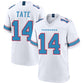 T.Titans #14 Carnell Tate White Stitched American Football Jersey