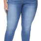 Womens Plus Size Skinny Jeans Stretchy High Waisted Ankle Jean