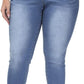 Womens Plus Size Skinny Jeans Stretchy High Waisted Ankle Jean