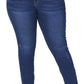 Womens Plus Size Skinny Jeans Stretchy High Waisted Ankle Jean