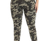 Womens Plus Size Skinny Tapered Pants Comfy Stretch High Waist Ankle Jean