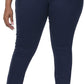 Womens Plus Size Skinny Tapered Pants Comfy Stretch High Waist Ankle Jean