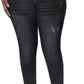 Womens Plus Size Skinny Jeans Stretchy High Waisted Ankle Jean