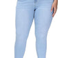 Womens Plus Size Skinny Jeans Stretchy High Waisted Ankle Jean