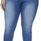 Womens Plus Size Skinny Jeans Stretchy High Waisted Ankle Jean