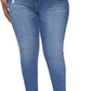 Womens Plus Size Skinny Jeans Stretchy High Waisted Ankle Jean