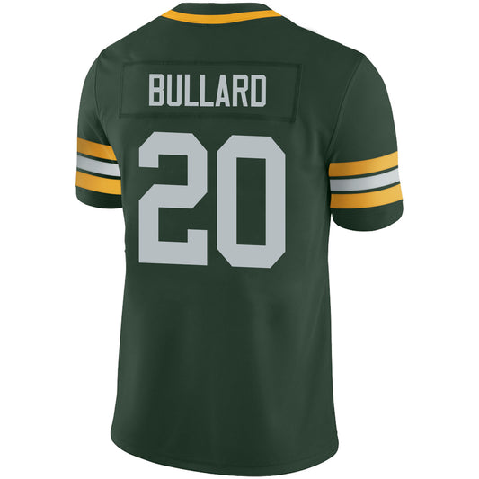 GB.Packers #20 Bullard Green Game Jersey Stitched American Football Jerseys