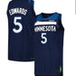 M.Timberwolves #5 Anthony Edwards Fast Break Replica Player Jersey - Association Edition - Navy American Basketball Jersey