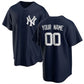 Custom New York Yankees Navy Limited Stitched Baseball Jersey