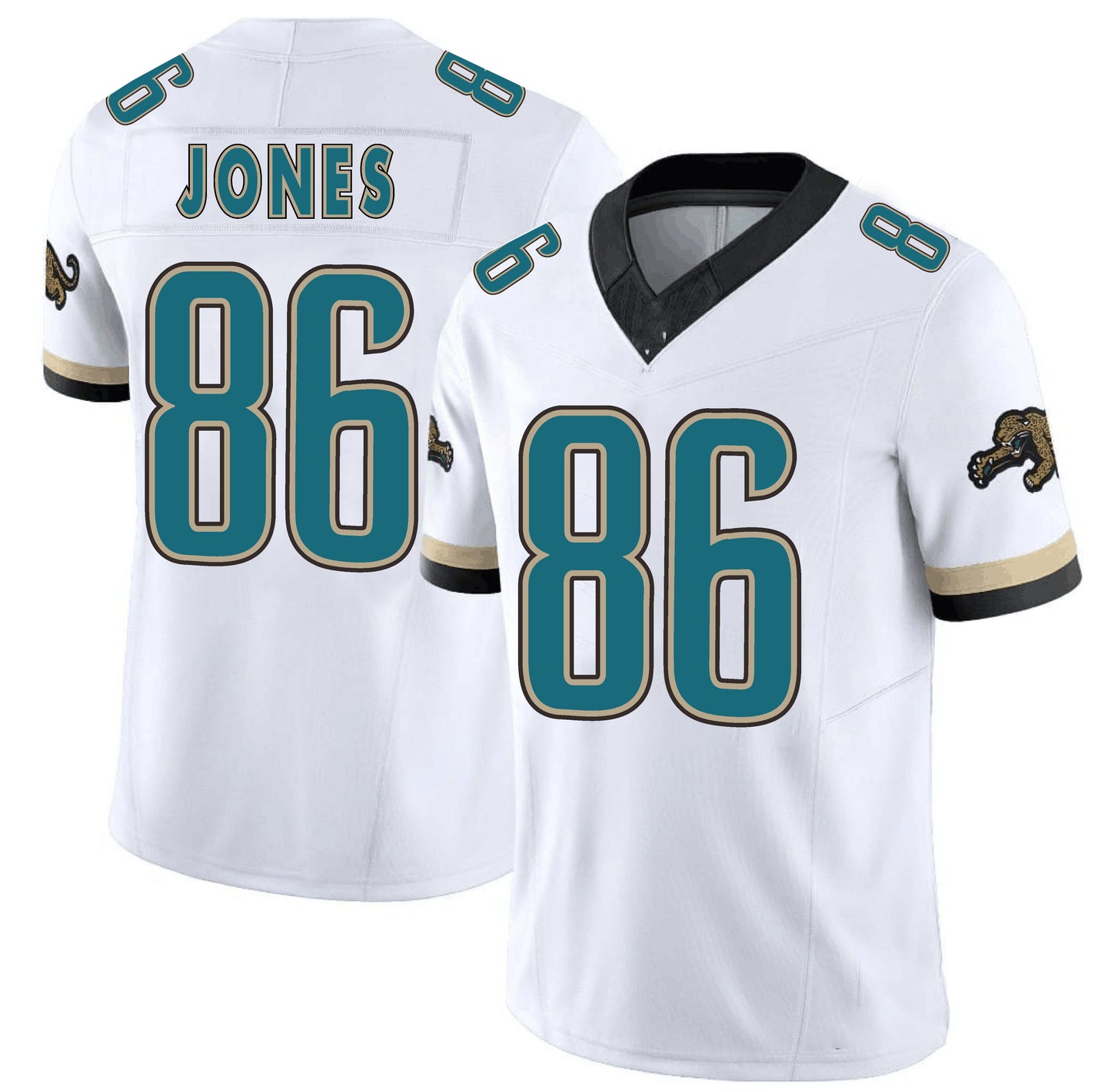 J.Jaguars #86 Brian Jones White F.U.S.E. Football Jerseys