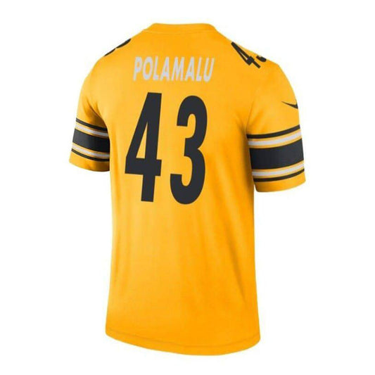 P.Steelers #43 Troy Polamalu  Retired Player Game Jersey Stitched American Football Jerseys
