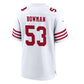SF. 49ers #53 Navarro Bowman White Vapor Limited Jerseys Stitched American Football Jersey