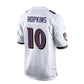 B.Ravens #10 DeAndre  Hopkins White Game Jersey Stitched American Football Jerseys