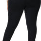 Womens Plus Size Skinny Jeans Stretchy High Waisted Ankle Jean