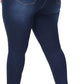 Womens Plus Size Skinny Jeans Stretchy High Waisted Ankle Jean