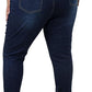 Womens Plus Size Skinny Jeans Stretchy High Waisted Ankle Jean