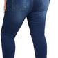 Womens Plus Size Skinny Jeans Stretchy High Waisted Ankle Jean