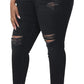 Womens Plus Size Skinny Jeans Stretchy High Waisted Ankle Jean