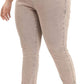 Womens Plus Size Skinny Tapered Pants Comfy Stretch High Waist Ankle Jean