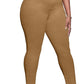 Womens Plus Size Skinny Tapered Pants Comfy Stretch High Waist Ankle Jean