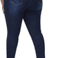 Womens Plus Size Skinny Jeans Stretchy High Waisted Ankle Jean
