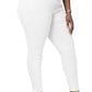Womens Plus Size Skinny Jeans Stretchy High Waisted Ankle Jean