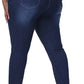 Womens Plus Size Skinny Jeans Stretchy High Waisted Ankle Jean