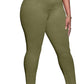 Womens Plus Size Skinny Tapered Pants Comfy Stretch High Waist Ankle Jean