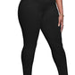 Womens Plus Size Skinny Tapered Pants Comfy Stretch High Waist Ankle Jean