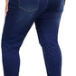 Womens Plus Size Skinny Jeans Stretchy High Waisted Ankle Jean