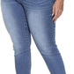Womens Plus Size Skinny Jeans Stretchy High Waisted Ankle Jean