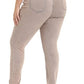 Womens Plus Size Skinny Tapered Pants Comfy Stretch High Waist Ankle Jean