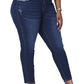 Womens Plus Size Skinny Jeans Stretchy High Waisted Ankle Jean
