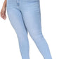 Womens Plus Size Skinny Jeans Stretchy High Waisted Ankle Jean