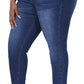 Womens Plus Size Skinny Jeans Stretchy High Waisted Ankle Jean