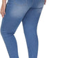Womens Plus Size Skinny Jeans Stretchy High Waisted Ankle Jean