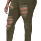 Womens Plus Size Skinny Jeans Stretchy High Waisted Ankle Jean