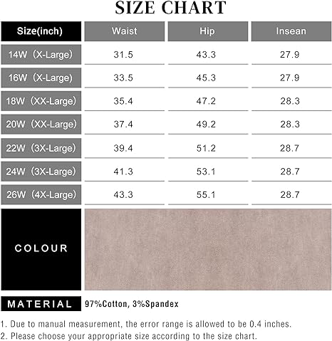 Womens Plus Size Skinny Tapered Pants Comfy Stretch High Waist Ankle Jean