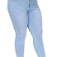 Womens Plus Size Skinny Jeans Stretchy High Waisted Ankle Jean