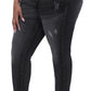 Womens Plus Size Skinny Jeans Stretchy High Waisted Ankle Jean