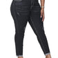 Womens Plus Size Skinny Jeans Stretchy High Waisted Ankle Jean