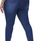 Womens Plus Size Skinny Jeans Stretchy High Waisted Ankle Jean