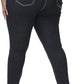 Womens Plus Size Skinny Jeans Stretchy High Waisted Ankle Jean