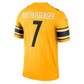 P.Steelers #7 Ben Roethlisberger Replica Throwback Stitched American Football Jerseys