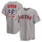 Boston Red Sox #16 Jarren Duran USA 250 Fourth of July Road Stadium Jersey - Gray Puhics