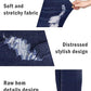Womens Plus Size Skinny Jeans Stretchy High Waisted Ankle Jean